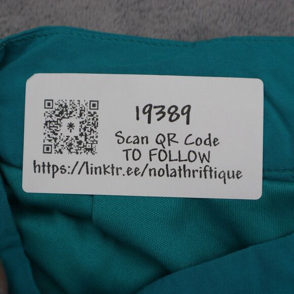 Serena Williams Signature Statement Shorts Womens 8 Green Zip Pocket Rayon - Picture 16 of 16